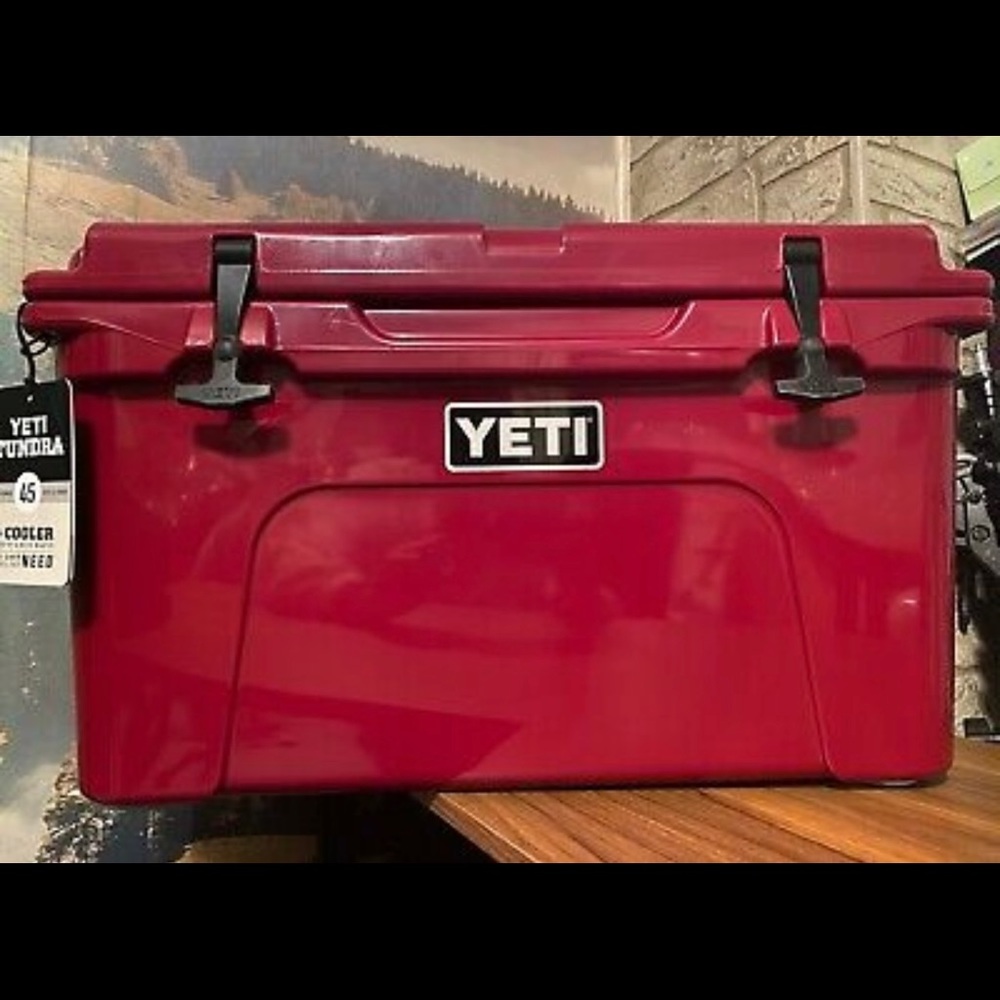 Limited edition tundra YETI 45 Harvest Red
